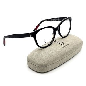 NEW!!! ELLEN DEGENERES Eyeglasses O-04 BLKTT